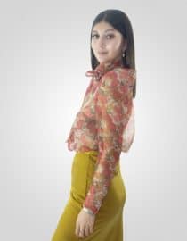 Blusa Flores Transparente - Image 3