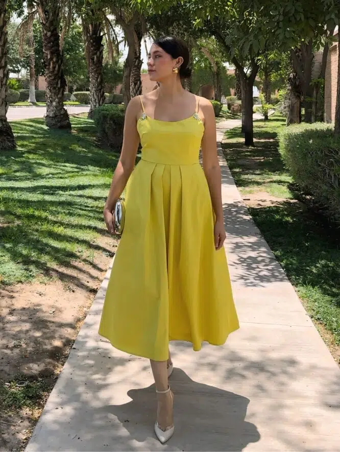 VESTIDO VERDE LIMON
