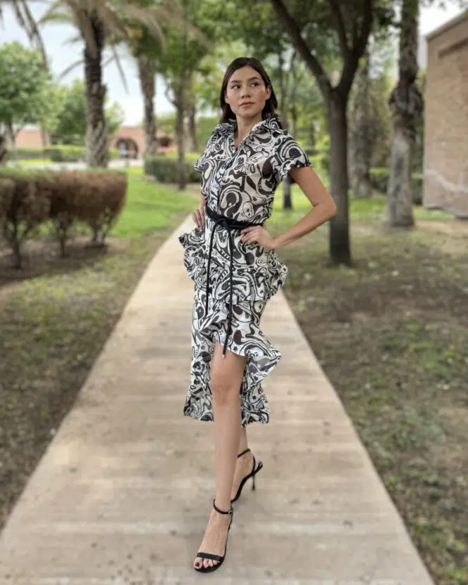 CONJUNTO BLANCO CON NEGRO