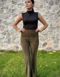 PANTALON PANA VERDE