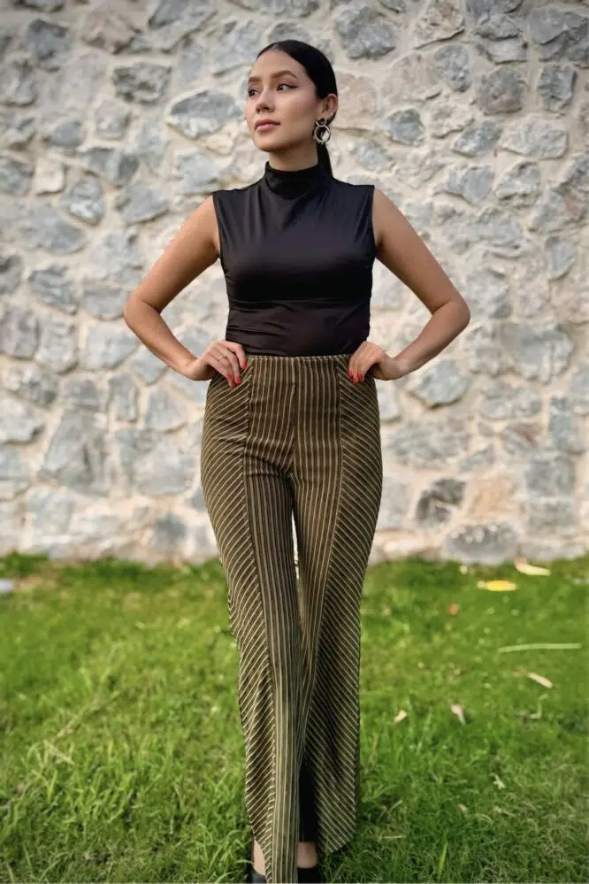 PANTALON PANA VERDE